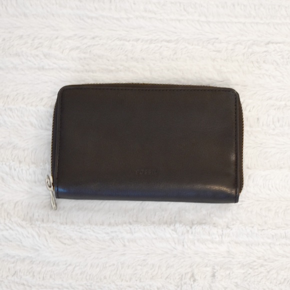 Black Fossil Leather Wallet - Picture 2 of 3